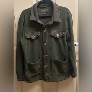 Blank NYC Green Fleece Jacket